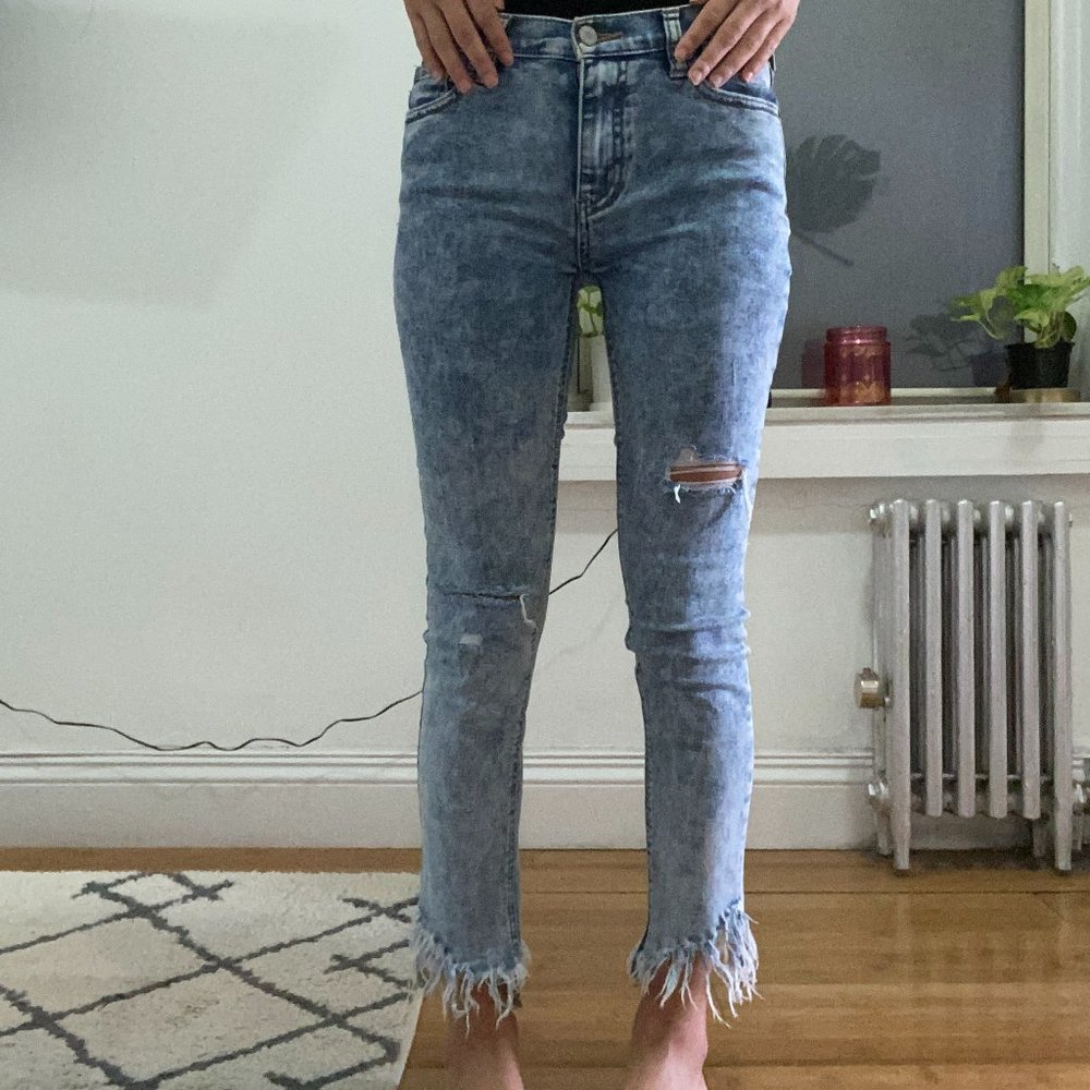 Free People Great Heights Distressed Jeans